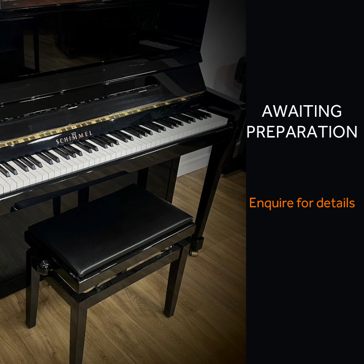 Schimmel K122 Upright Piano in Polished Ebony; SN: 357605 | Second Hand