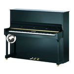 W. Hoffmann Tradition T128 Upright Piano in Polished Black with Vario Duet Silent System