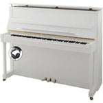 W. Hoffmann Professional P114 Upright Piano in Polished White with Vario Duet Silent System