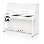 W. Hoffmann Professional P126 Upright Piano in Polished White with Vario Duet Silent System