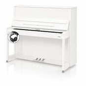 W. Hoffmann Professional P126 Upright Piano in Polished White with Vario Duet Silent System
