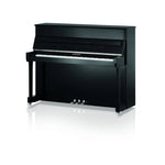 W. Hoffmann Tradition T122 Upright Piano in Polished Black with Chrome Fittings