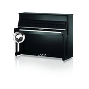 W. Hoffmann Tradition T122 Upright Piano in Polished Black with Chrome Fittings with Vario Duet Silent System