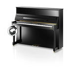 C. Bechstein Residence R4 Classic Upright Piano in Polished Ebony with Vario Duet Silent System
