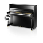 C. Bechstein Residence R4 Contur Upright Piano in Polished Ebony with Vario Duet Silent System
