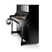 C. Bechstein Residence R6 Style Upright Piano in Polished Ebony with Vario Duet Silent System