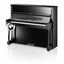 C. Bechstein Concert C6 Upright Piano in Polished Ebony with Chrome Fittings with Vario Duet Silent System