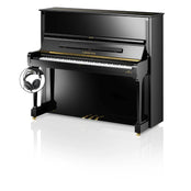 C. Bechstein Concert C8 Upright Piano in Polished Ebony with Vario Duet Silent System