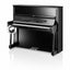 C. Bechstein Concert C8 Upright Piano in Polished Ebony with Chrome Fittings with Vario Duet Silent System