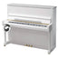 W. Hoffmann Tradition T122 Upright Piano in Polished White with Vario Duet Silent System