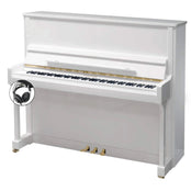 W. Hoffmann Tradition T122 Upright Piano in Polished White with Vario Duet Silent System