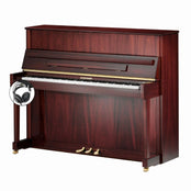 W. Hoffmann Tradition T122 Upright Piano in Polished Mahogany with Vario Duet Silent System