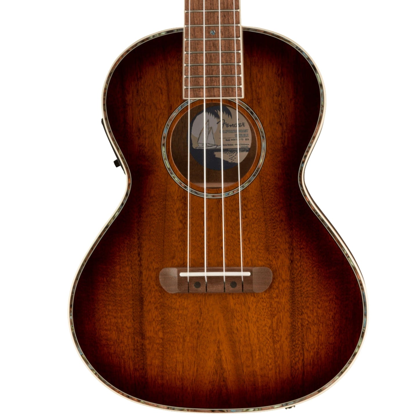 Fender Montecito Tenor Shaded Edge Burst Ukulele inc Bag