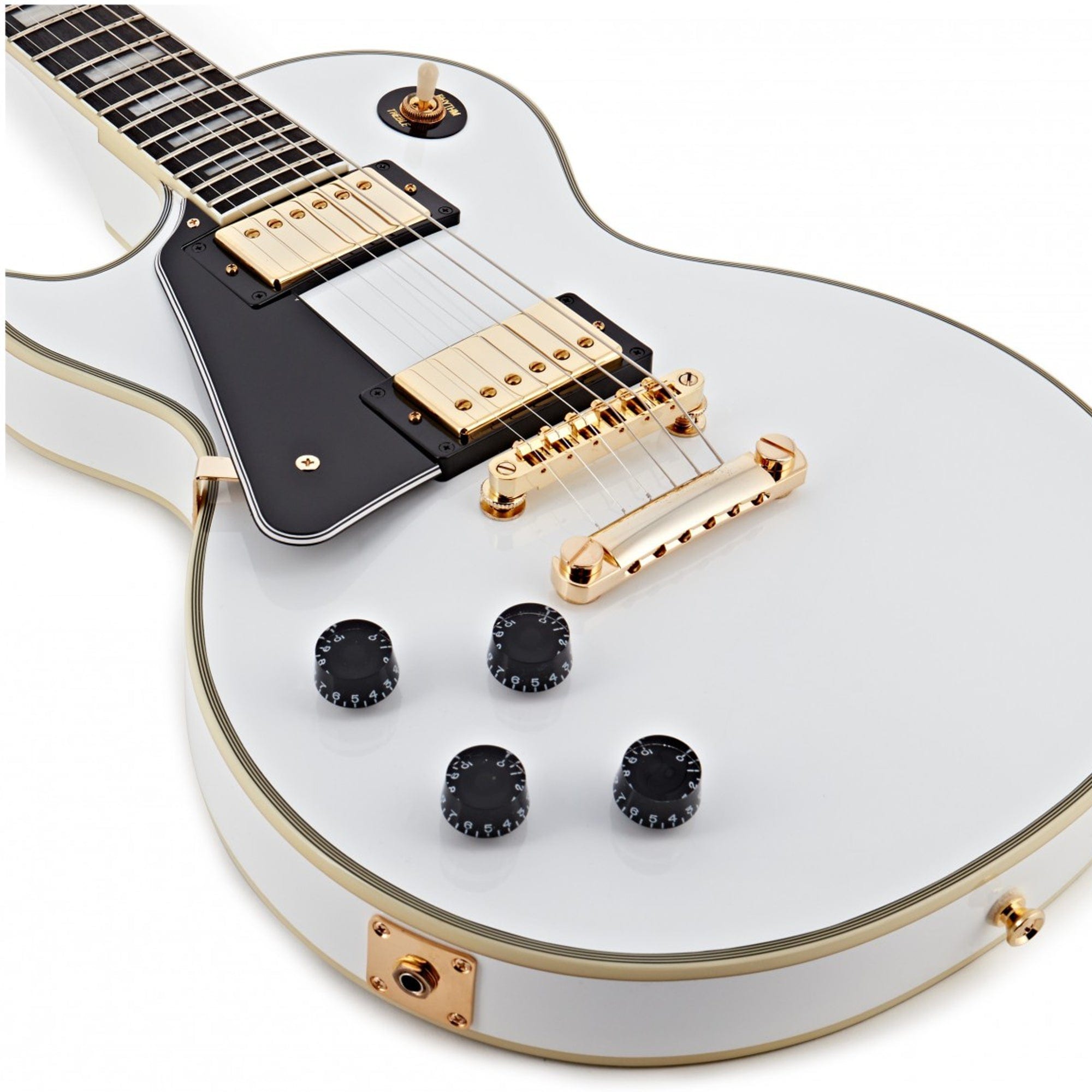 Epiphone Les Paul Custom (Left-handed); Alpine White | Bonners Music