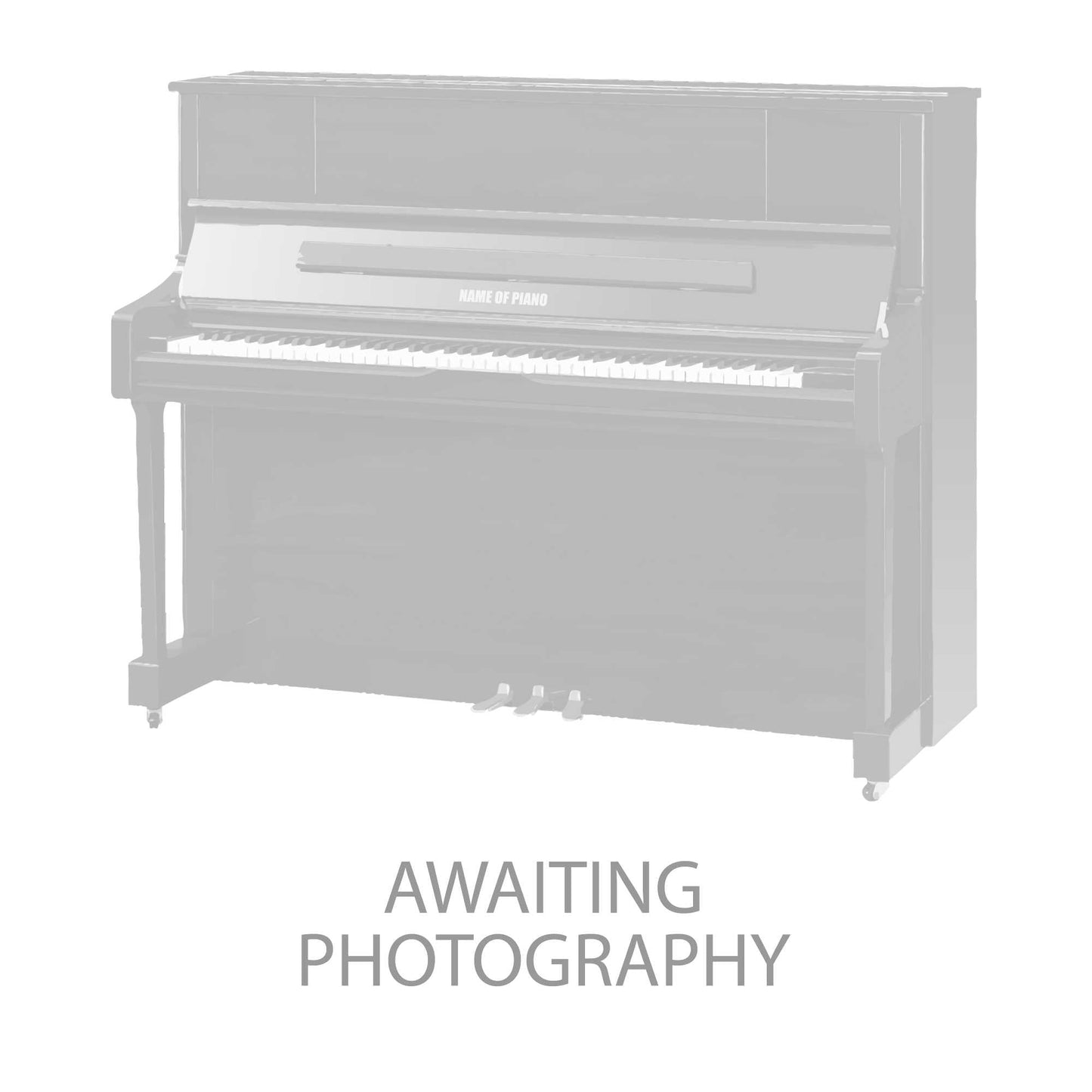 Second Hand Wendl & Lung 122 Upright Piano; Polished Black: Serial No: 28996