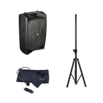Proel V12PRO 12" Active PA Speaker with Wireless Headset Microphone - Ideal for Presenters & Fitness