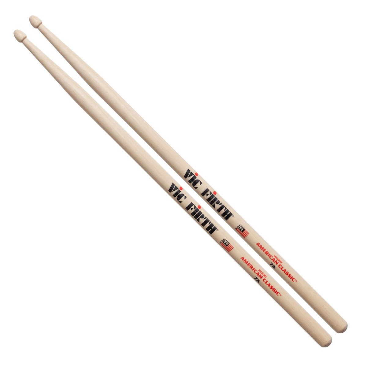 Vic Firth American Classic 7A Wood Tip Drumsticks (Pair)