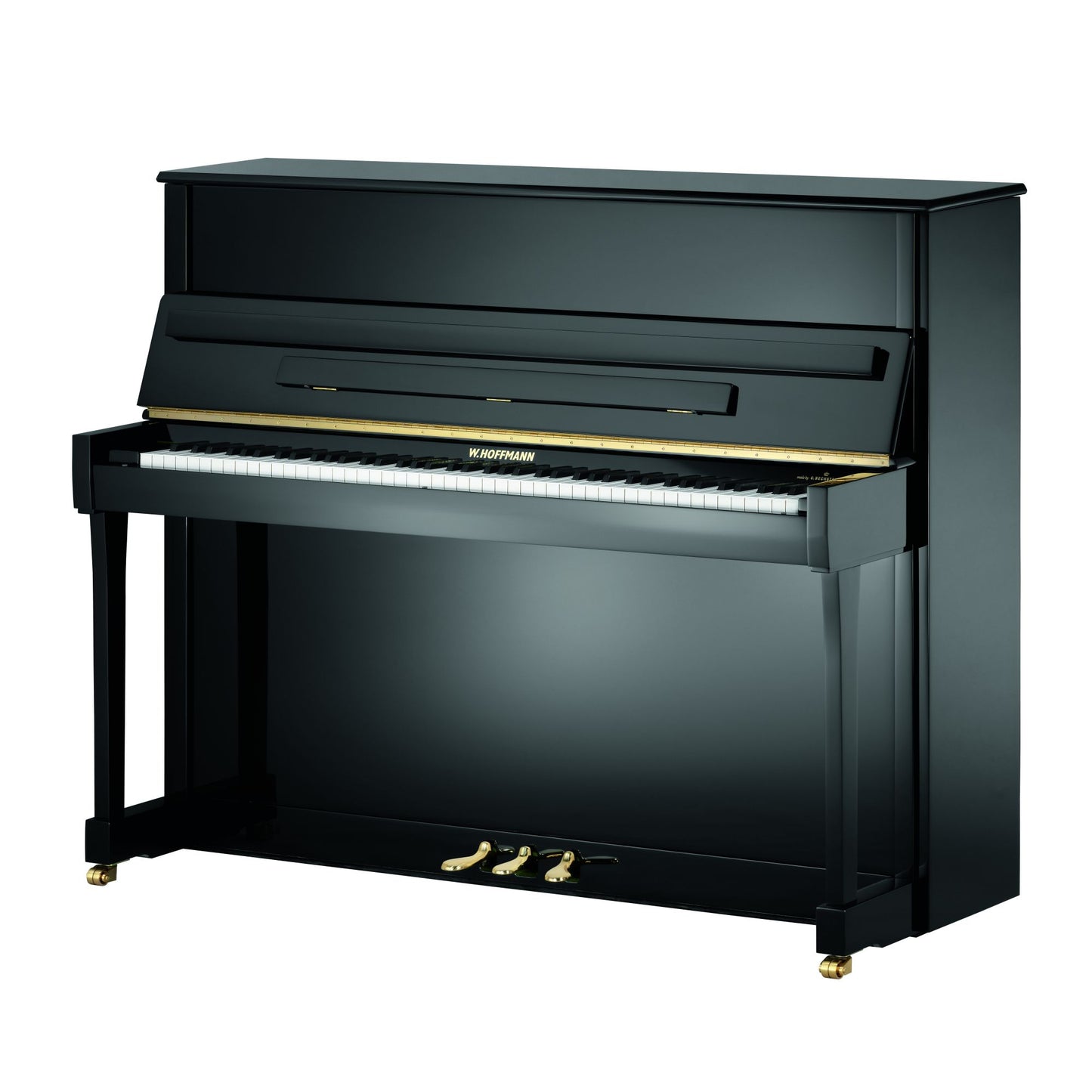 W. Hoffmann Tradition T122 Upright Piano in Polished Black