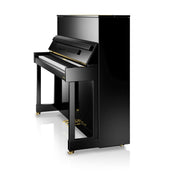 W. Hoffmann Vision V6 Upright Piano in Polished Ebony with Vario Duet Silent System