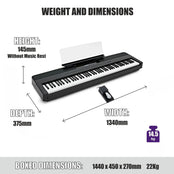 Kawai ES520 Portable Digital Piano; White Stand & Bench Bundle