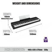 Roland FP90X Portable Digital Piano; White Stand & Bench Bundle