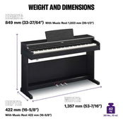 Yamaha YDP165 Black Digital Piano; Serial No: BCCP01069; Ex Display Model; 3 Year Warranty