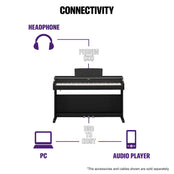 Yamaha YDP165 Black Digital Piano; Serial No: BCCP01069; Ex Display Model; 3 Year Warranty