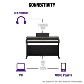 Yamaha YDP145 Rosewood Digital Piano; Serial No: BCCL01001; Ex Display Model; 3 Year Warranty