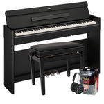 Yamaha YDP-S56 Premium Slimline Digital Piano; Black Digital Piano Value Package