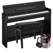 Yamaha YDP-S56 Premium Slimline Digital Piano; Black Digital Piano Value Package