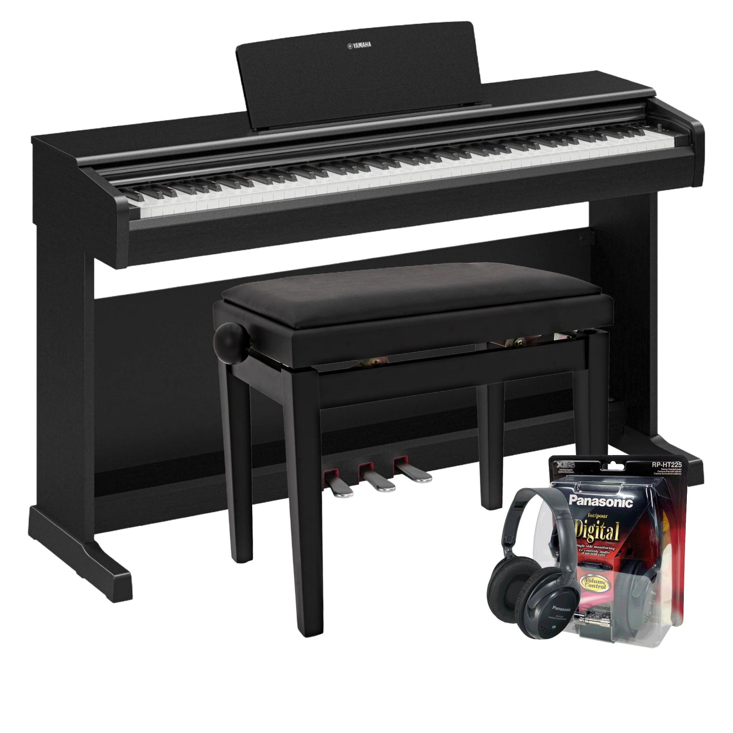 Yamaha YDP146 Black Digital Piano Value Package