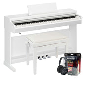 Yamaha YDP166 White Digital Piano Value Package
