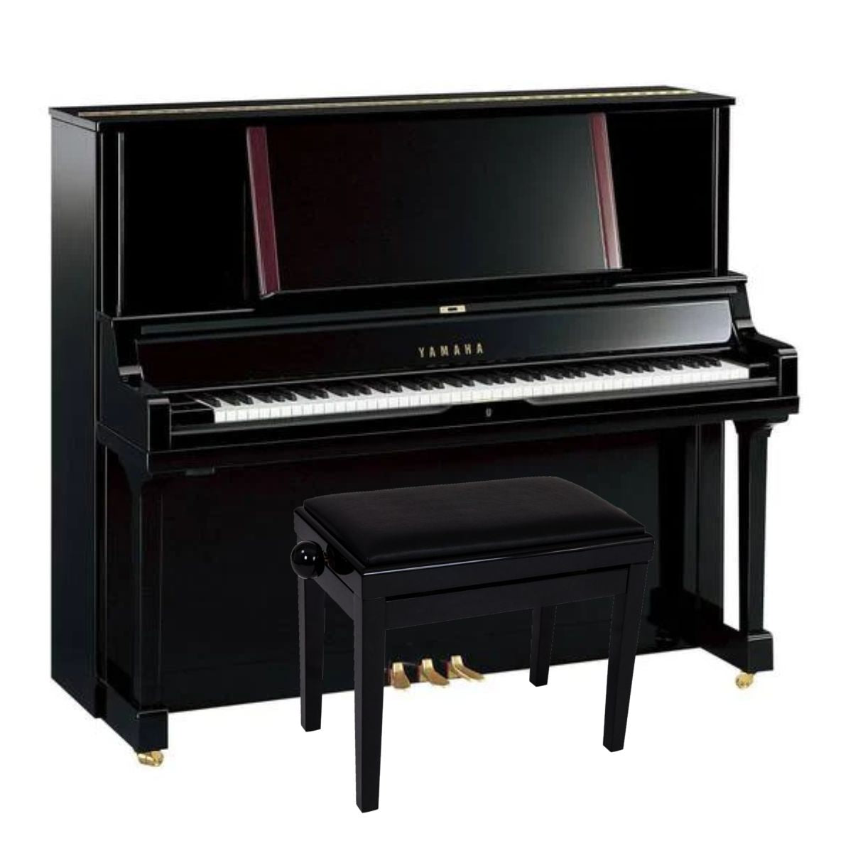 Yamaha YUS5 Upright Piano; Polished Ebony