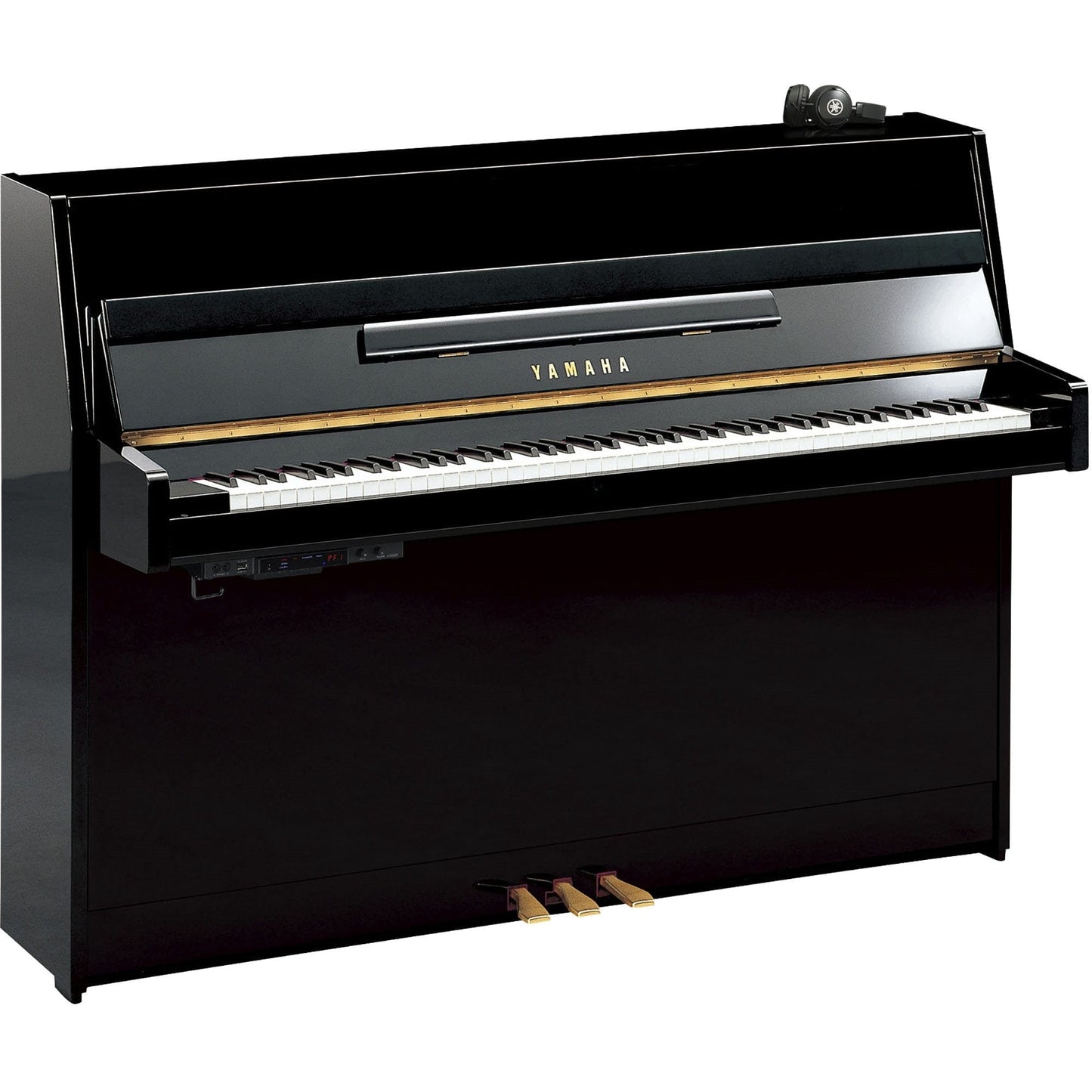 Yamaha B1 TC3 TransAcoustic Upright Piano; Polished Ebony