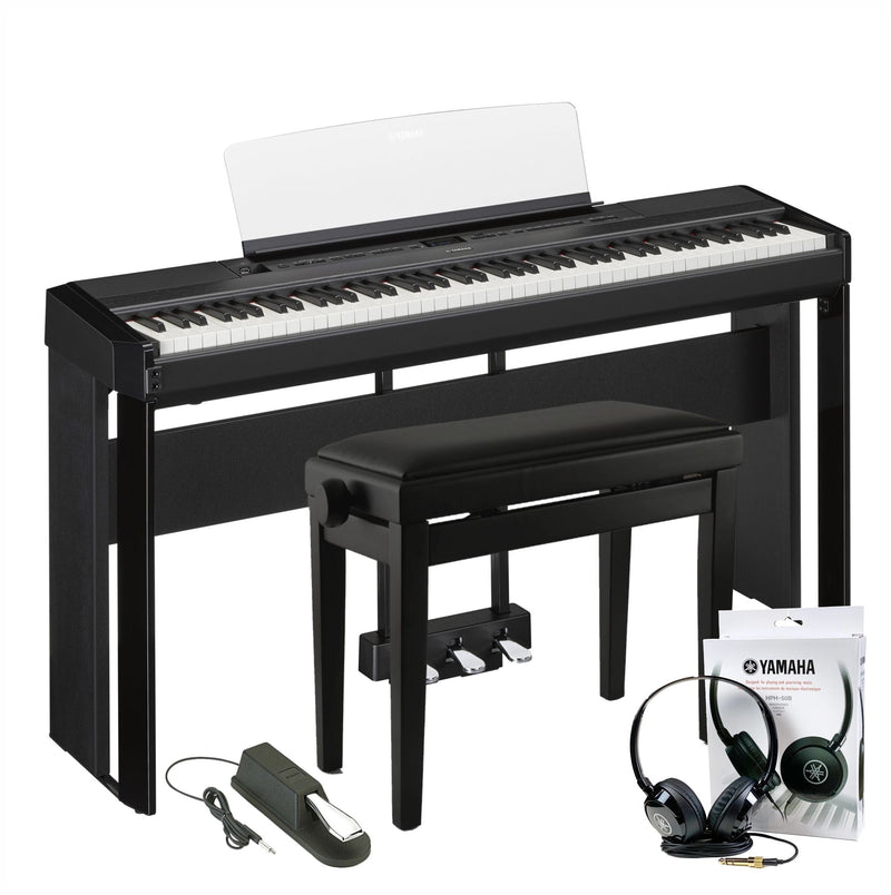 Yamaha P-525 88-key Digital Piano with Speakers - Black