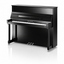 C. Bechstein Residence R4 Classic Upright Piano in Polished Ebony with chrome Fittings