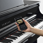Yamaha CLP885 Digital Piano; Black Walnut
