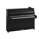 Yamaha B10 SC3 Silent Upright Piano; Polished Ebony & Chrome Fittings