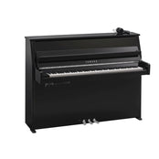 Yamaha B10 SC3 Silent Upright Piano; Polished Ebony & Chrome Fittings