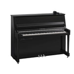 Yamaha B20 SC3 Silent Upright Piano; Polished Ebony & Chrome Fittings