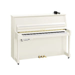 Yamaha B20 SC3 Silent Upright Piano; Polished White
