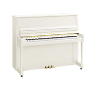 Yamaha B30 Upright Piano; Polished White