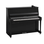 Yamaha B30 SC3 Silent Upright Piano; Polished Ebony & Chrome Fittings