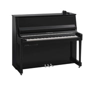 Yamaha B30 SC3 Silent Upright Piano; Polished Ebony & Chrome Fittings