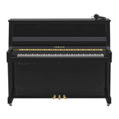 Yamaha B30 SC3 Silent Upright Piano; Polished Ebony