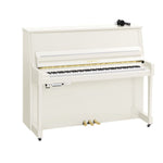 Yamaha B30 SC3 Silent Upright Piano; Polished White