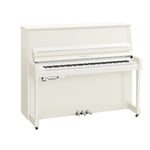 Yamaha B30 TC3 TransAcoustic Upright Piano; Polished White & Chrome Fittings