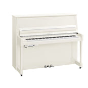 Yamaha B30 TC3 TransAcoustic Upright Piano; Polished White & Chrome Fittings