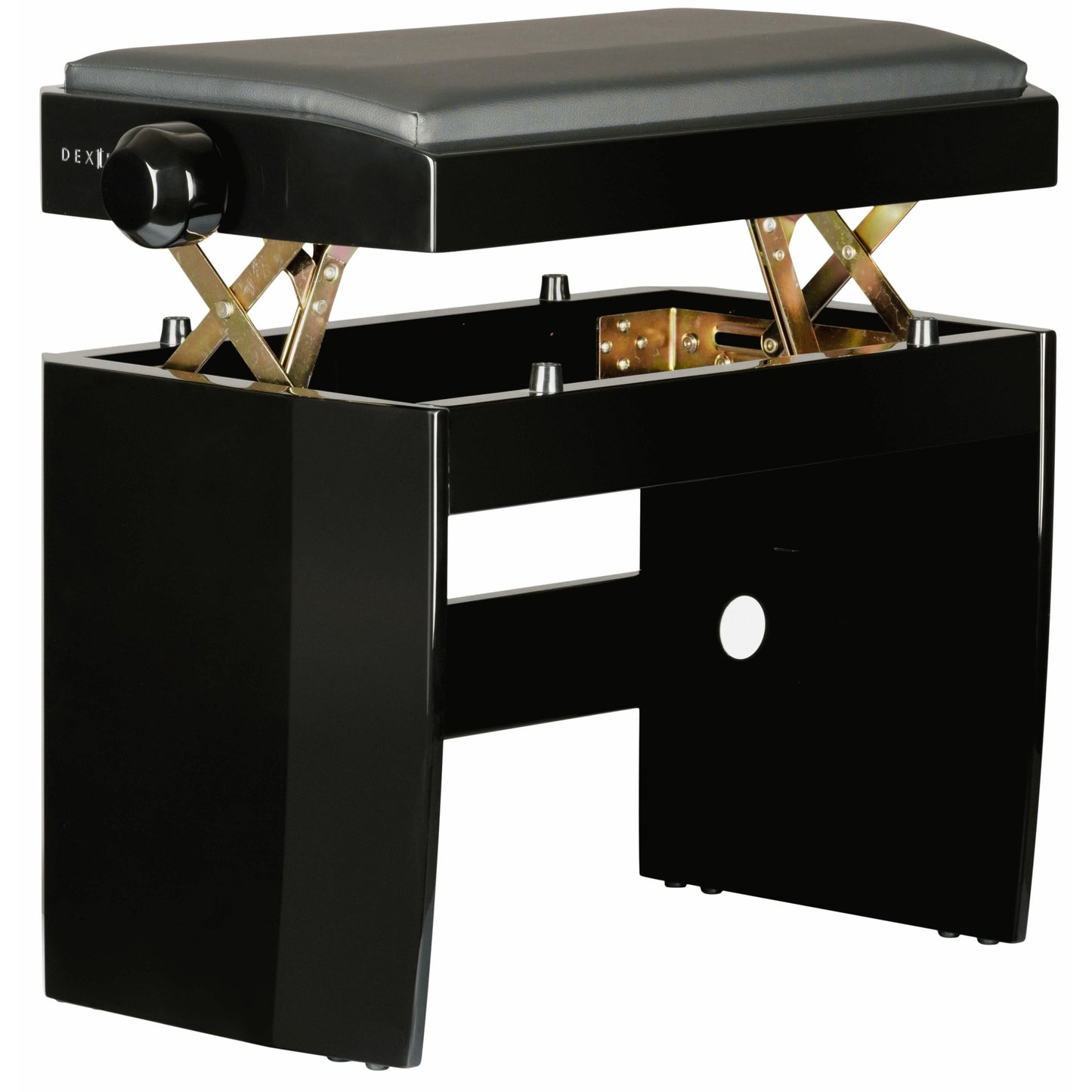 Dexibell Adjustable Wooden Bench in Polished Black