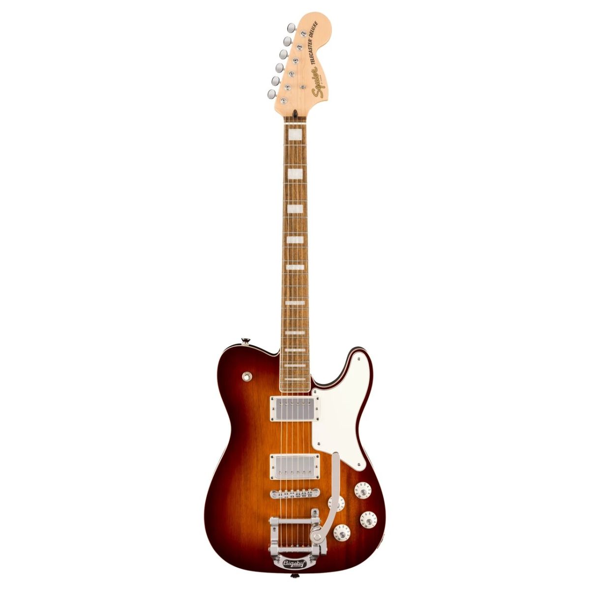 Squier Paranormal Troublemaker Telecaster Deluxe with Bigsby; Honey Sunburst